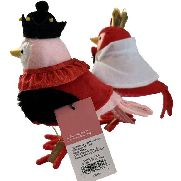 Valentine's Birds Target Spritz 2024 Collection Queenie & Kingsley Set of 2 NEW - Picture 3 of 11